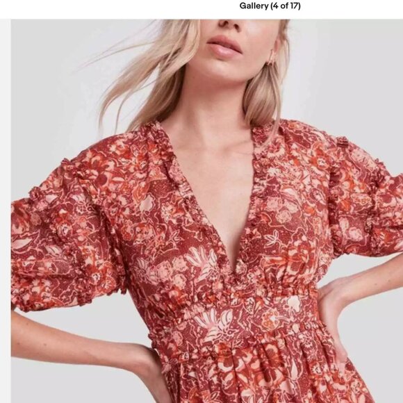 Ulla Johnson Floral Amora Dress in size 0 - Picture 2 of 6